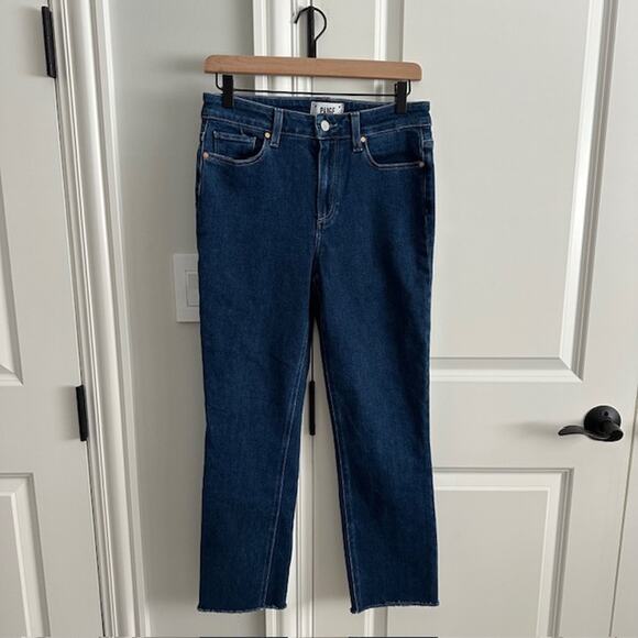 Paige Cindy Jeans With Raw Hem Size: 28 Straight Leg - Picture 3 of 9